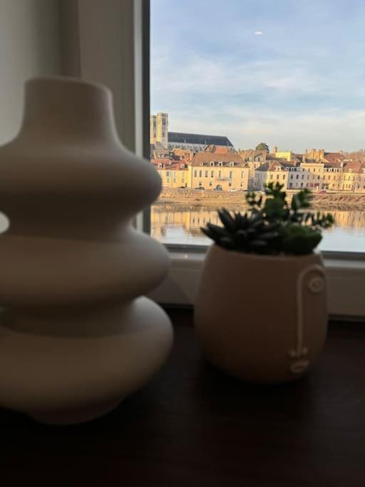 Appartement Avec Magnifique Vue Sur La Saone Et Son Balcon Chalon-sur-Saône Zewnętrze zdjęcie